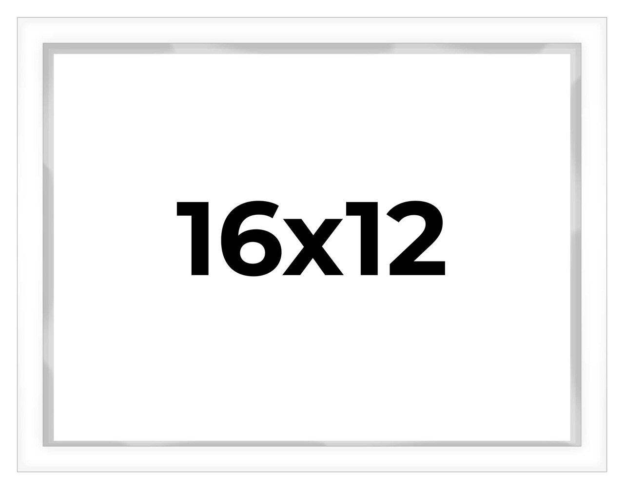 16x12 Shadow Box 3/4" Depth White Picture Frame - UV Acrylic, Backing, Hanging Hardware
